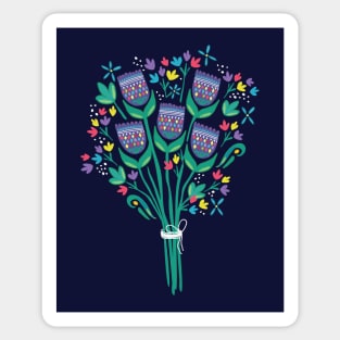 Pysanky in Bloom Bouquet Sticker